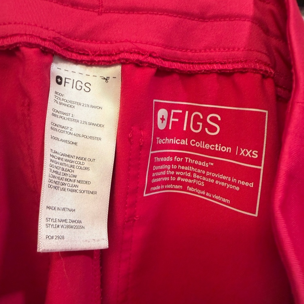 Figs Women's Hot Pink Jogger Pants - Picture 4 of 4